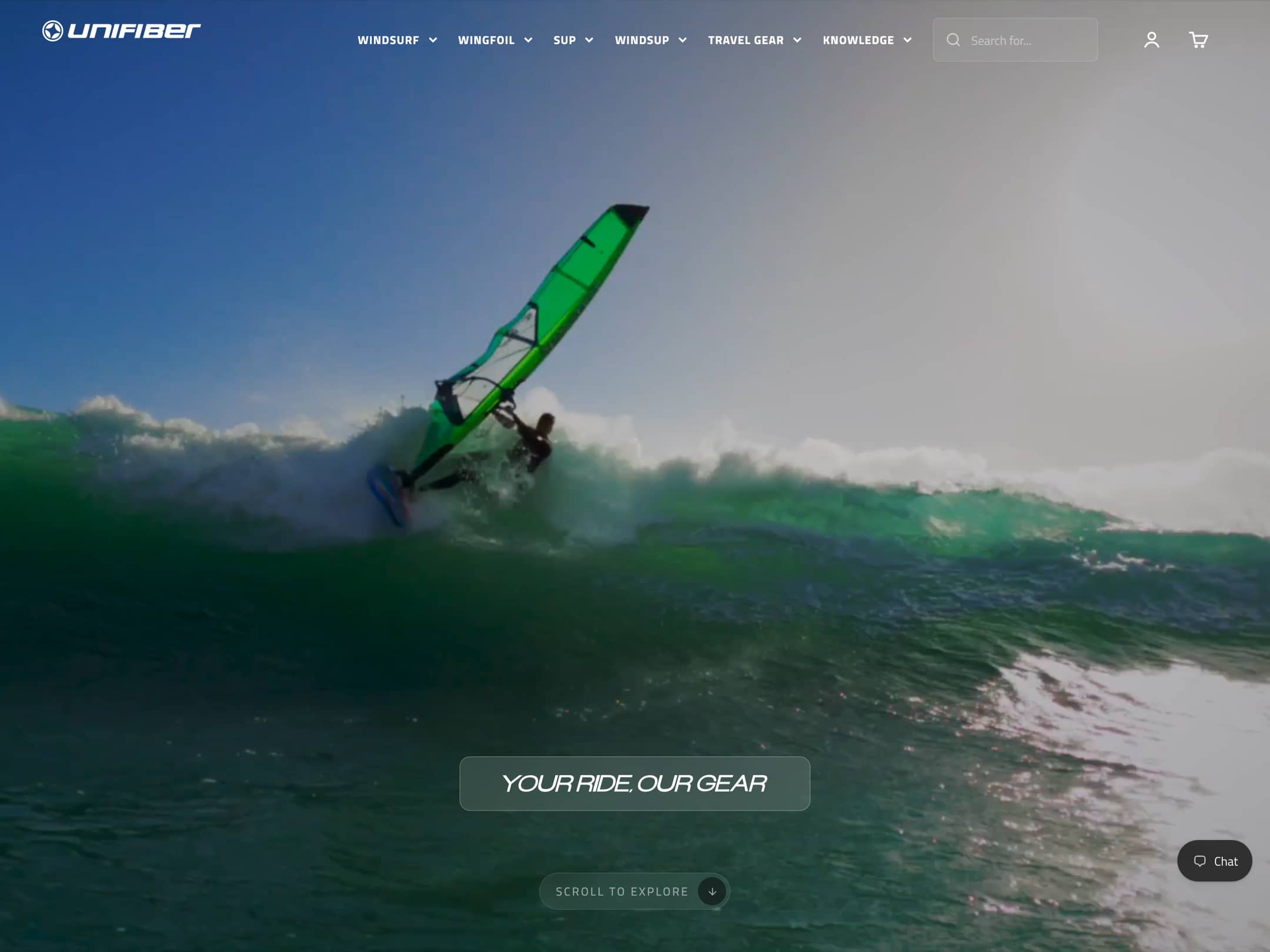 Unifiber storefront, home page